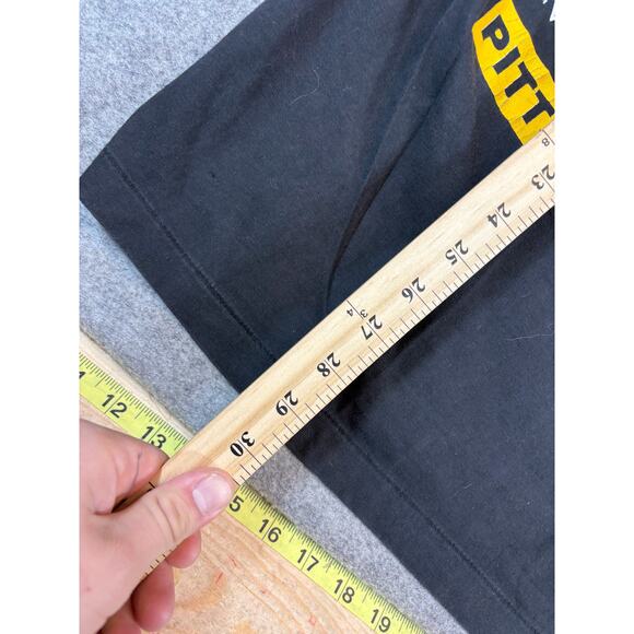 Vintage 90s Pittsburgh Penguins T Shirt Mens L Magic Johnson Ts AOP Big Logo Tee - Picture 2 of 5